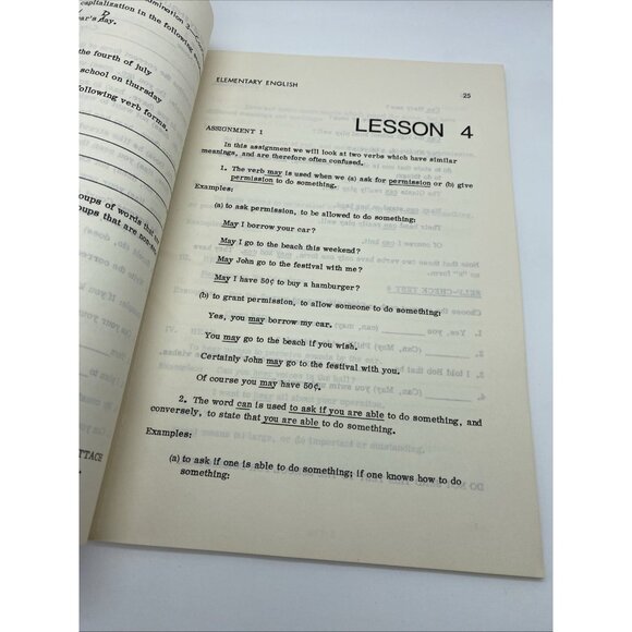 Elementary English by Charles A Ward American School Workbook 1976 Grammer - Picture 8 of 16